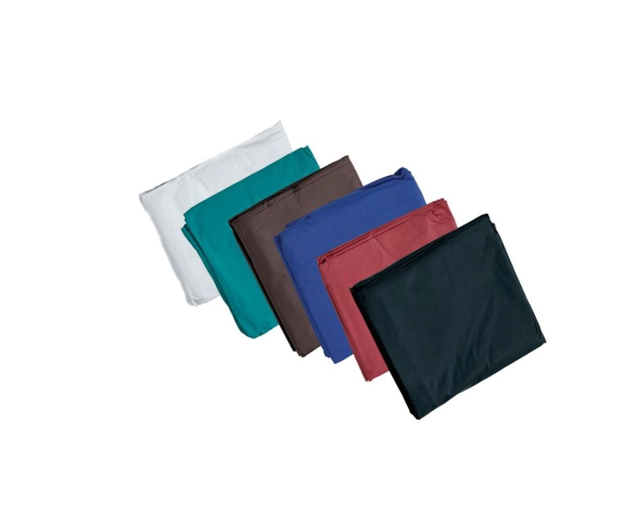 7-foot heavy-duty pool table covers in various colors including white, teal, brown, blue, red, and black, suitable for protecting pool tables.