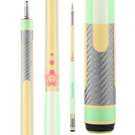 Poison Candy Pool Cue with Carbon Fiber Shaft – Green/Yellow