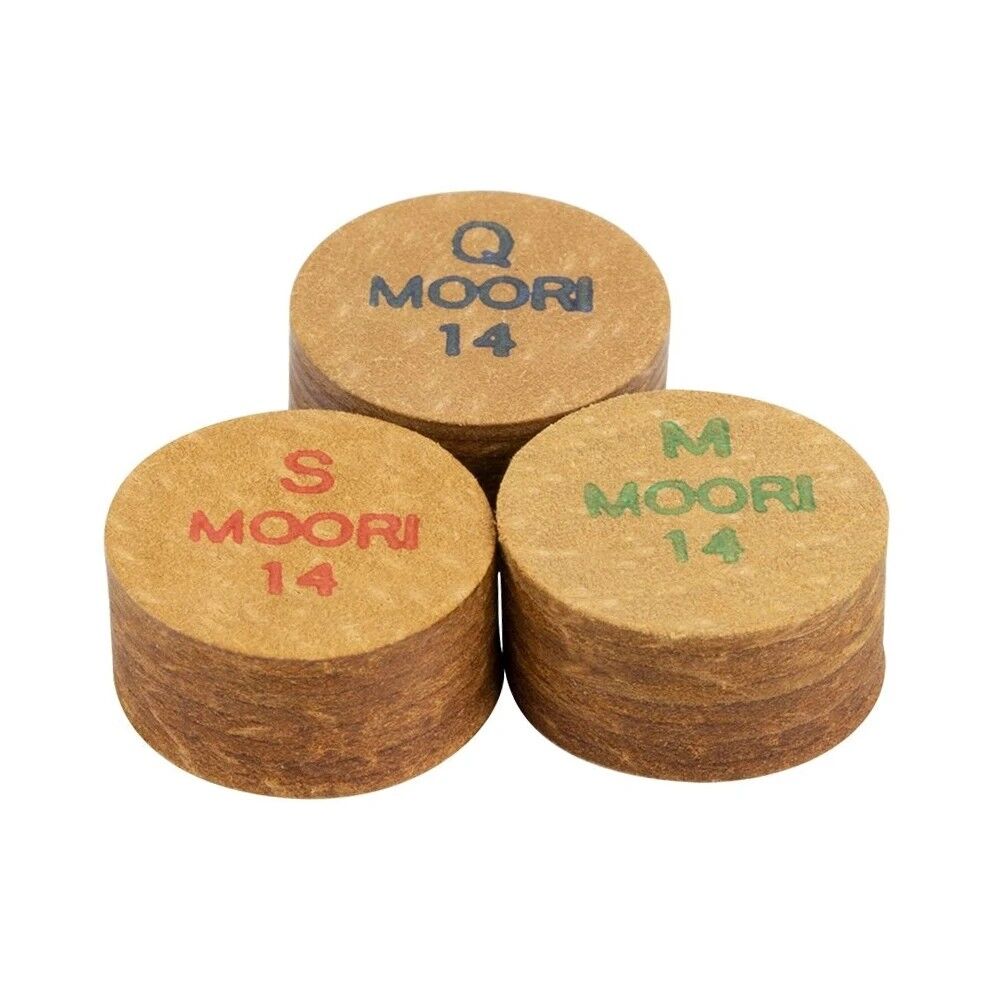 Moori Boar Skin MRR Pool Cue Tips - 14mm