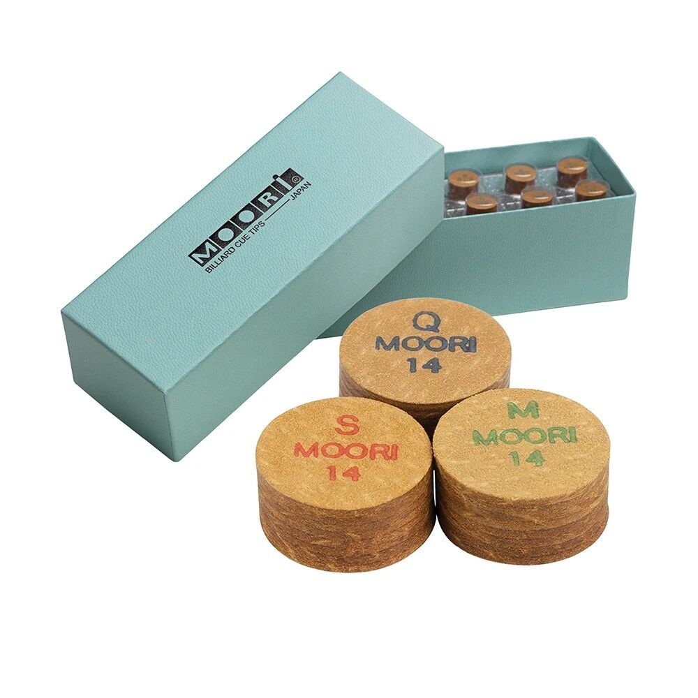 Moori Boar Skin MRR Pool Cue Tips - 14mm