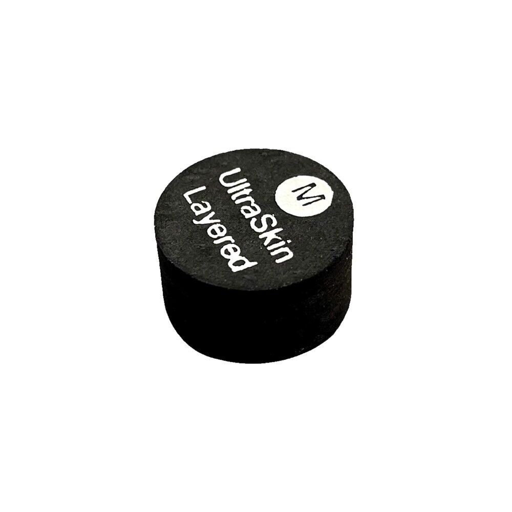Ultra Skin Black USB Pool Cue Tips - 14mm