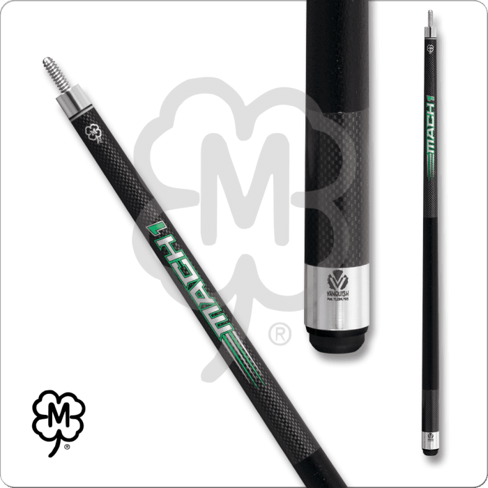 McDermott MCDM1 Mach 1 Carbon Fiber Break Cue - Leather Wrap