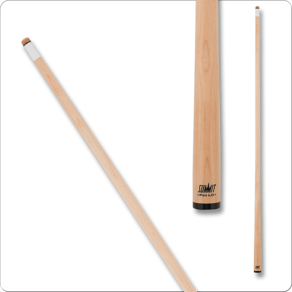 Summit SUMXS1 Pro LD Shaft, showcasing a sleek wood design, ideal for enhancing billiards performance.