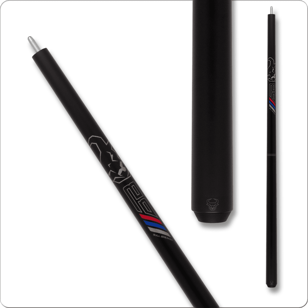 Bull Carbon BCBK Break Series Jump Cue – no wrap, carbon fiber cue detail