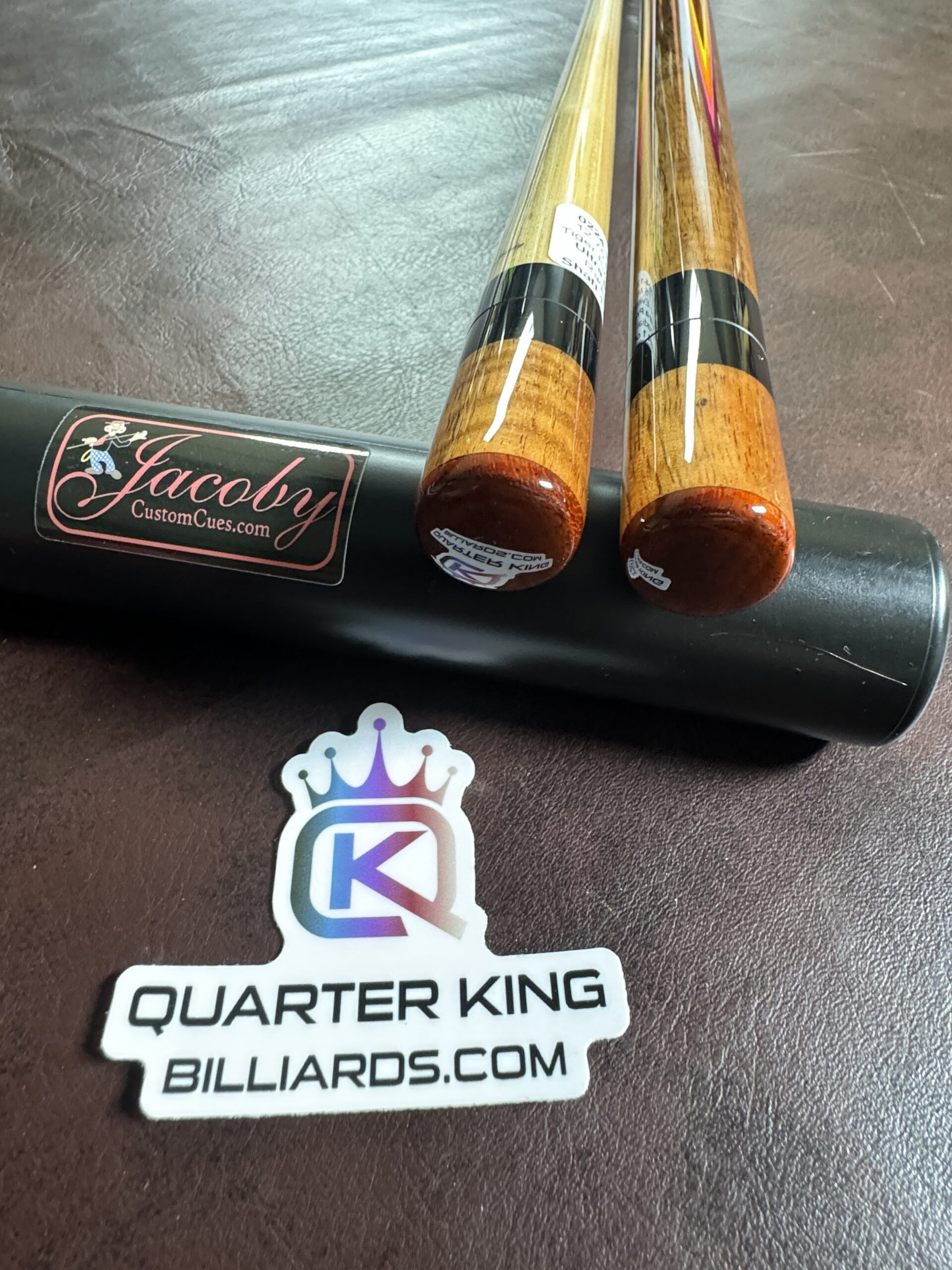 Jacoby Custom Cue -Curly Koa, Padauk, Tulipwood - Image 9