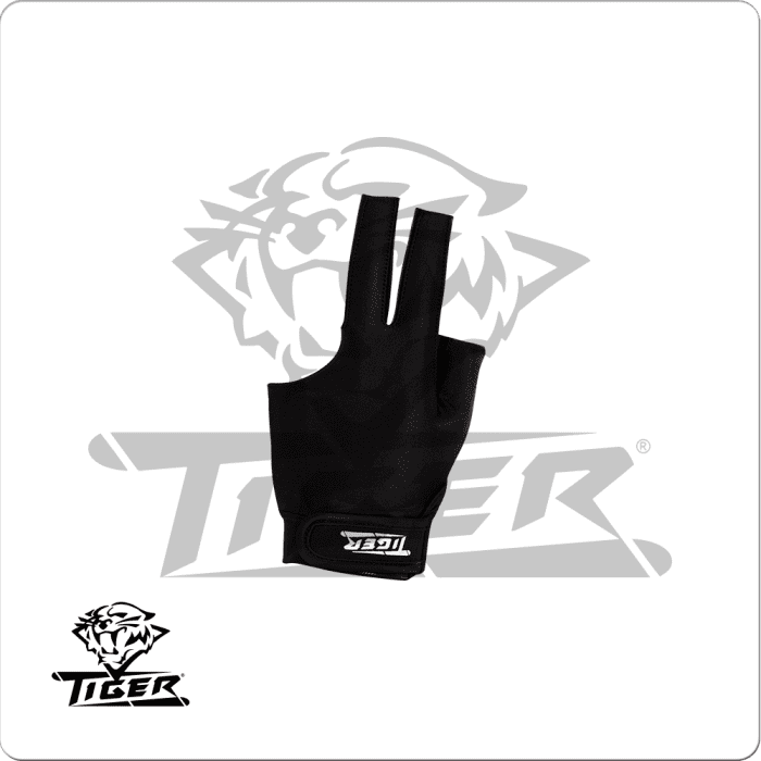 Tiger X black billiard glove, bridge hand left, billiard accessory