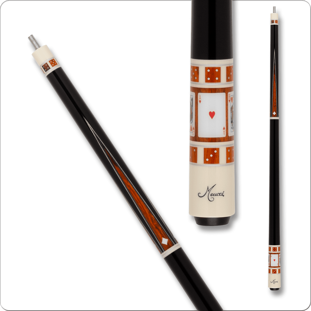 Meucci MEG03 Gambler Series Hearts Pool Cue