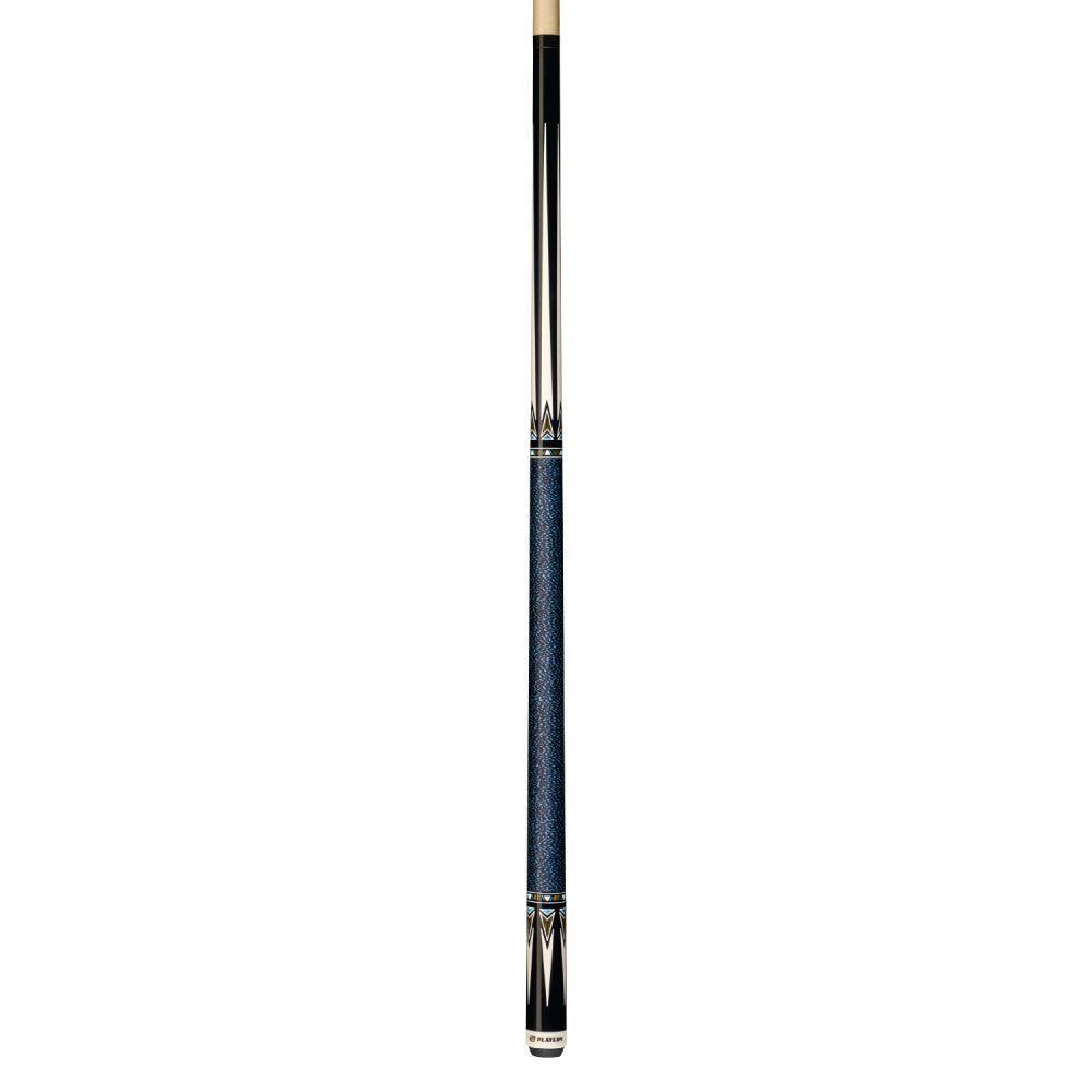 Players Black & Bocote Cue with Blue/Black Linen Wrap - Image 2