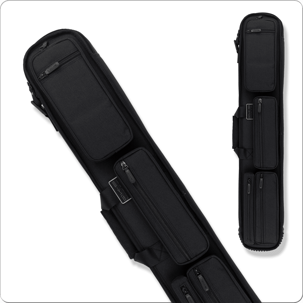 QK-S 3×5 Barracks Soft Case QKS15 in black, pool cue case.