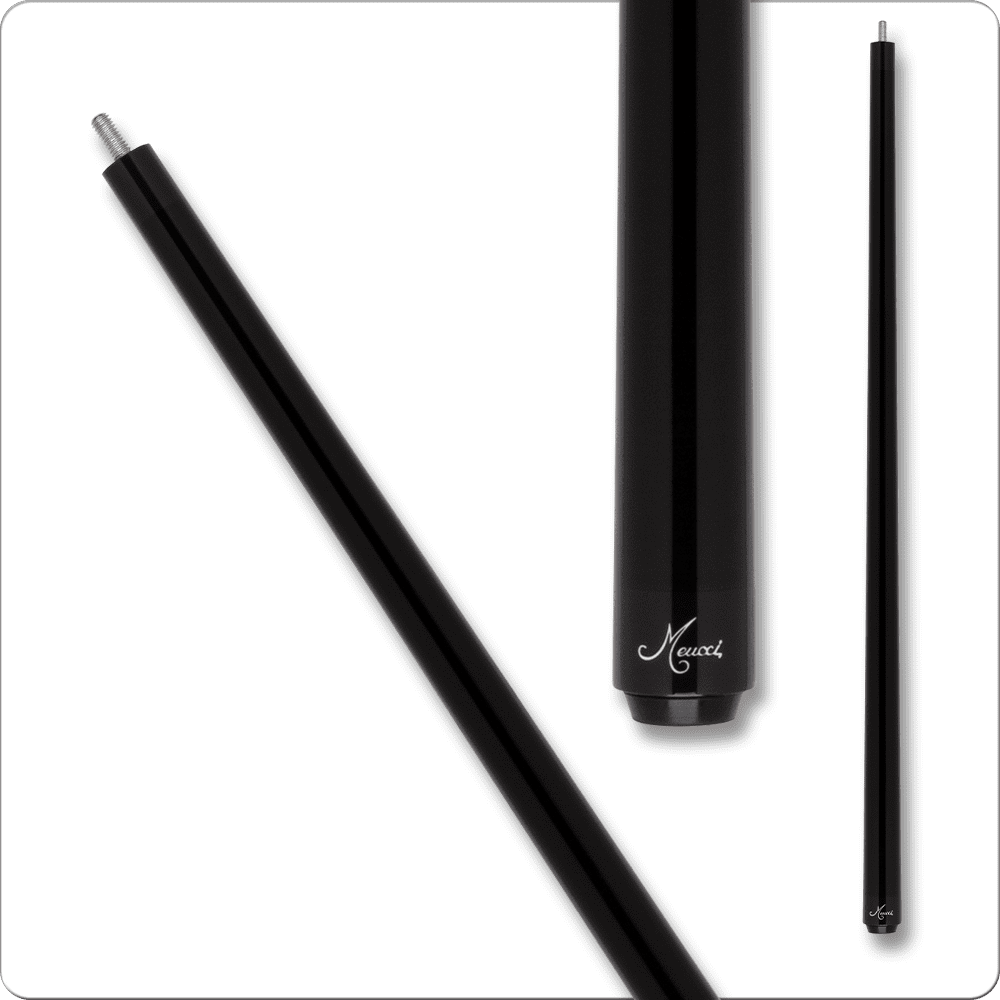 Meucci MEBKCF-BLACK Break Cue, black pool cue detail