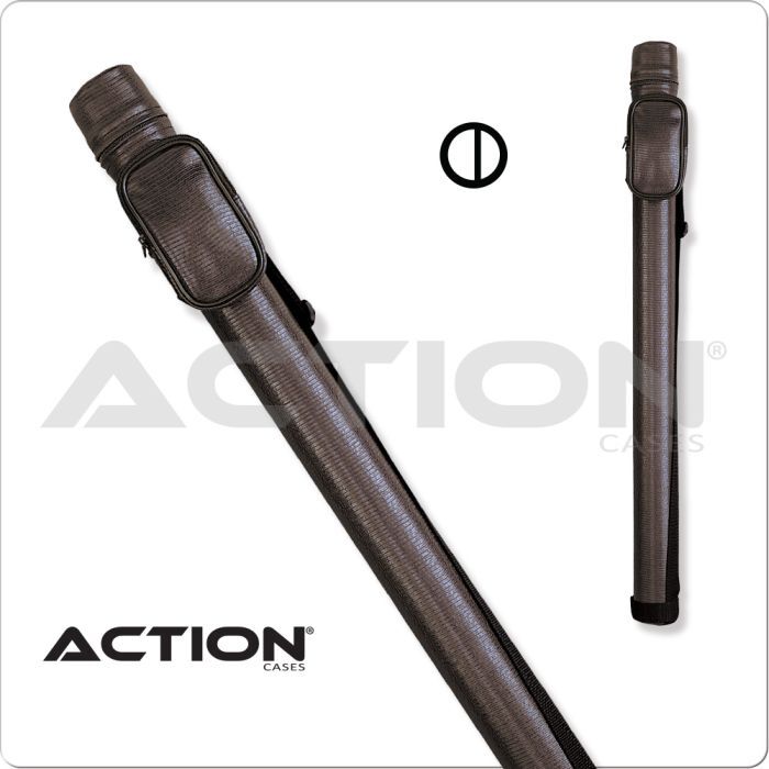 Action 1x2 Round Hard Cue Case ACRND