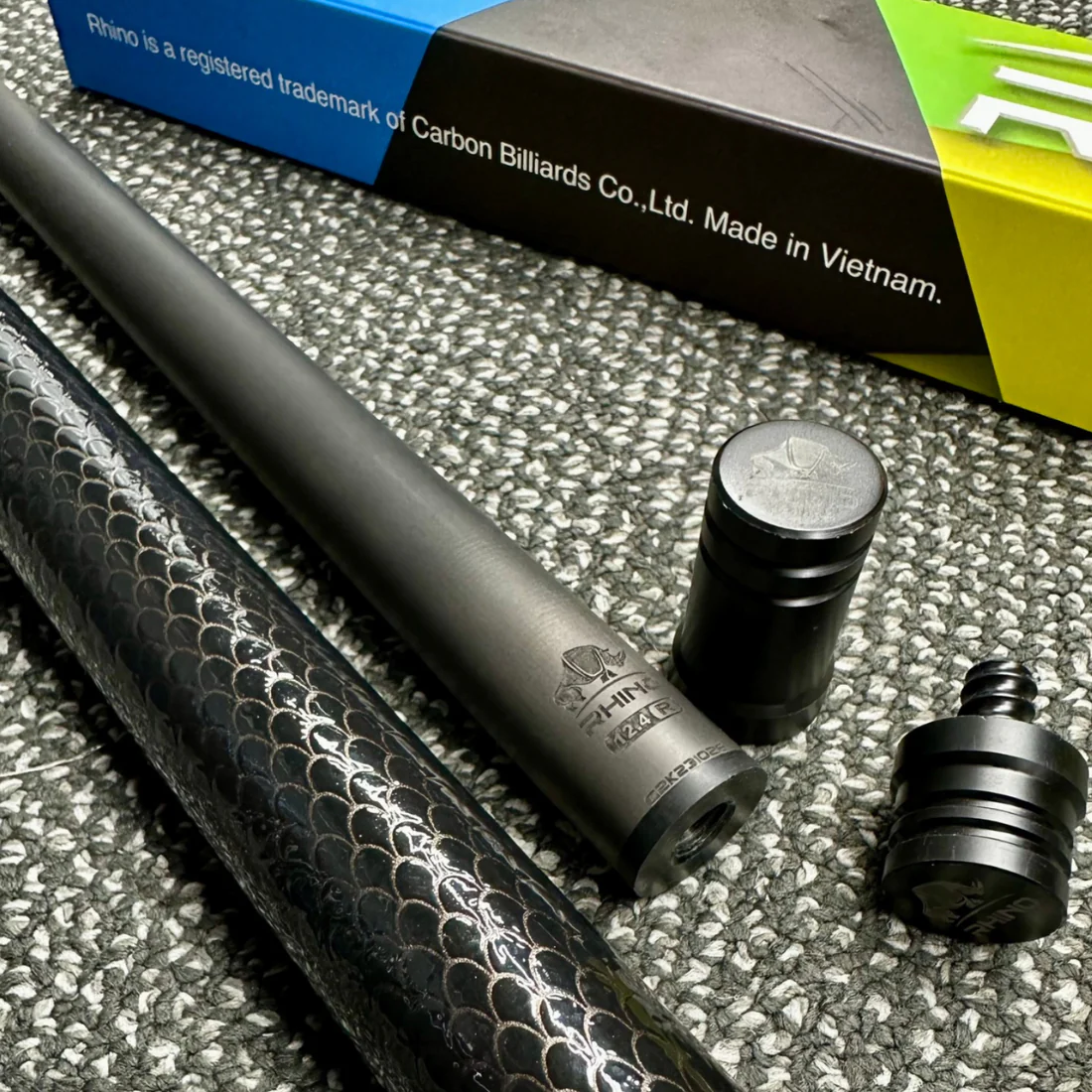 Rhino Nebula Pool Cue - Gray (Radial Joint) - 12.4mm or 12.8mm