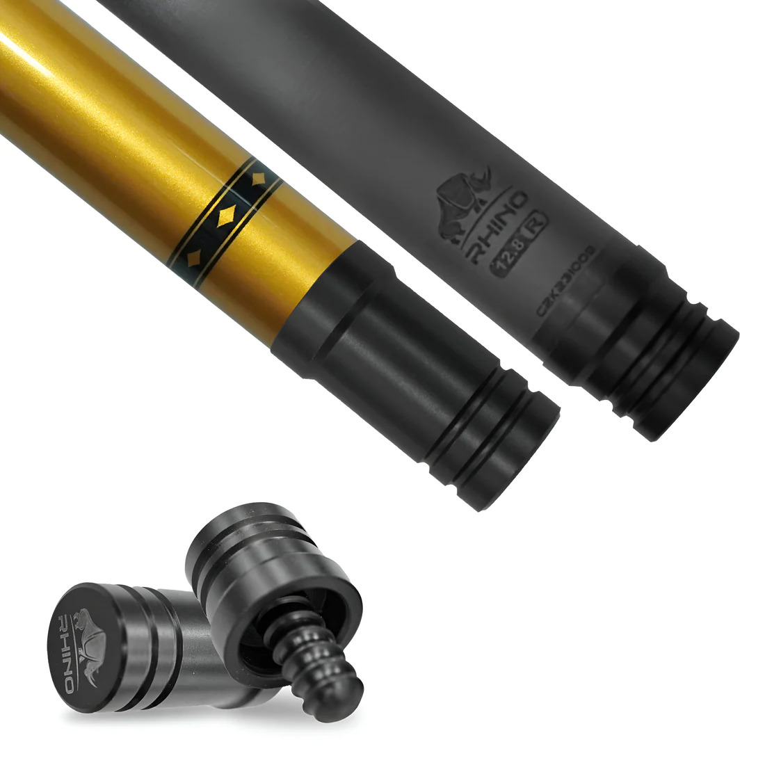 Rhino Nebula Pool Cue - Yellow (Radial Joint)