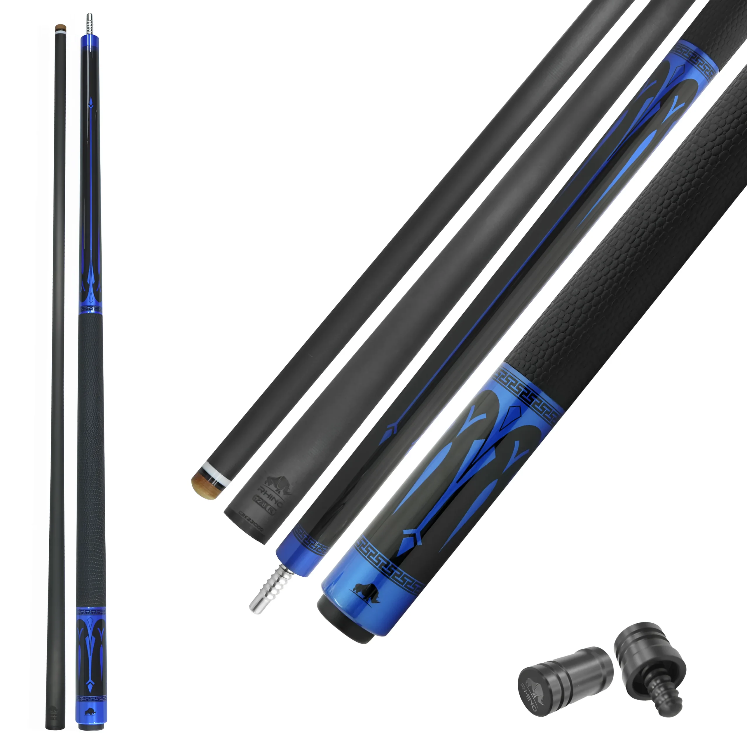Rhino Eclipse Pool Cue - Blue (Radial Joint)