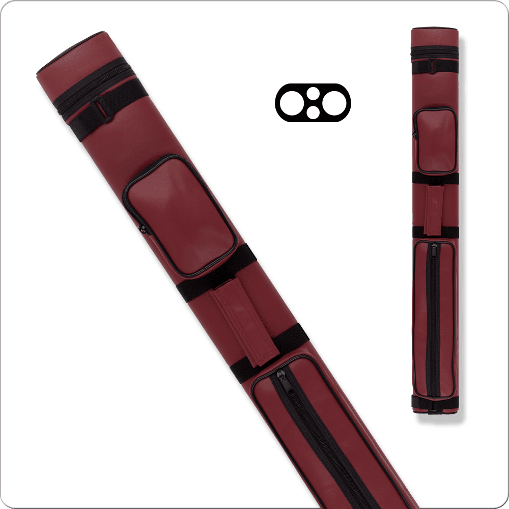 Action 2×2 hard cue case AC22 burgundy billiard accessory
