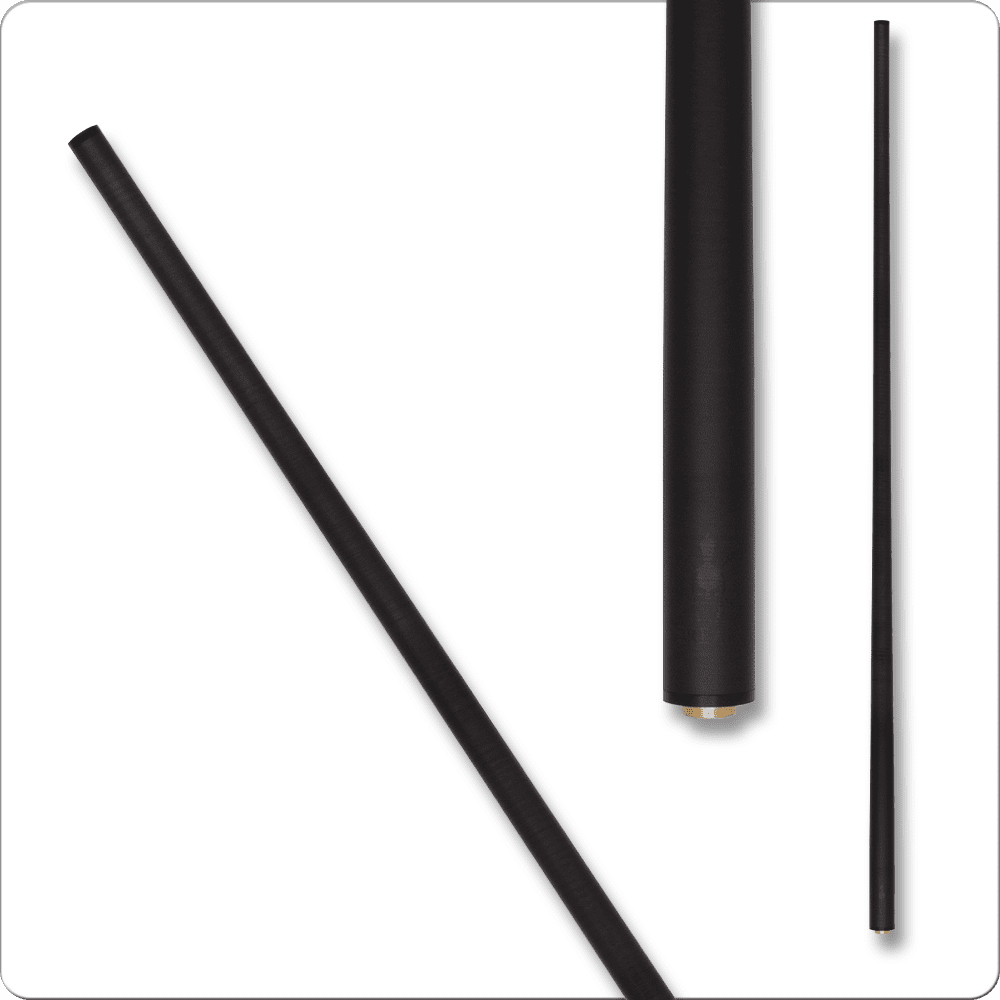 Spartan Victory SPRVBK break shaft in black, showcasing its sleek design and performance features, relevant to billiard enthusiasts at Quarter King Billiards.