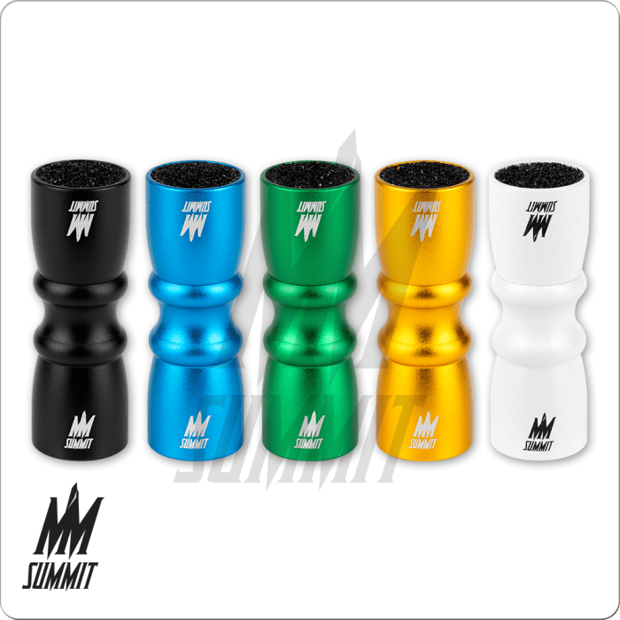 Summit TTS01 metal tip tools in assorted colors for pool cue maintenance