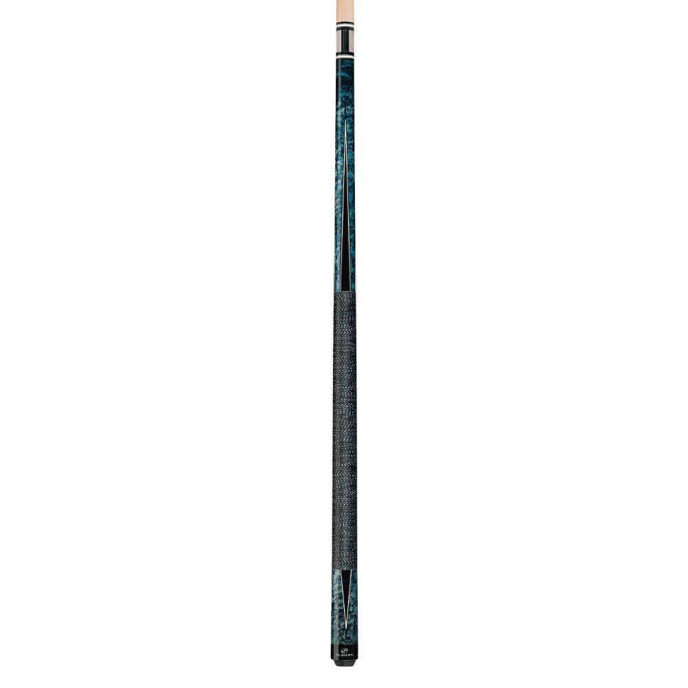 Players Cobalt Blue & Black Cue with Black/White Linen Wrap - Image 2