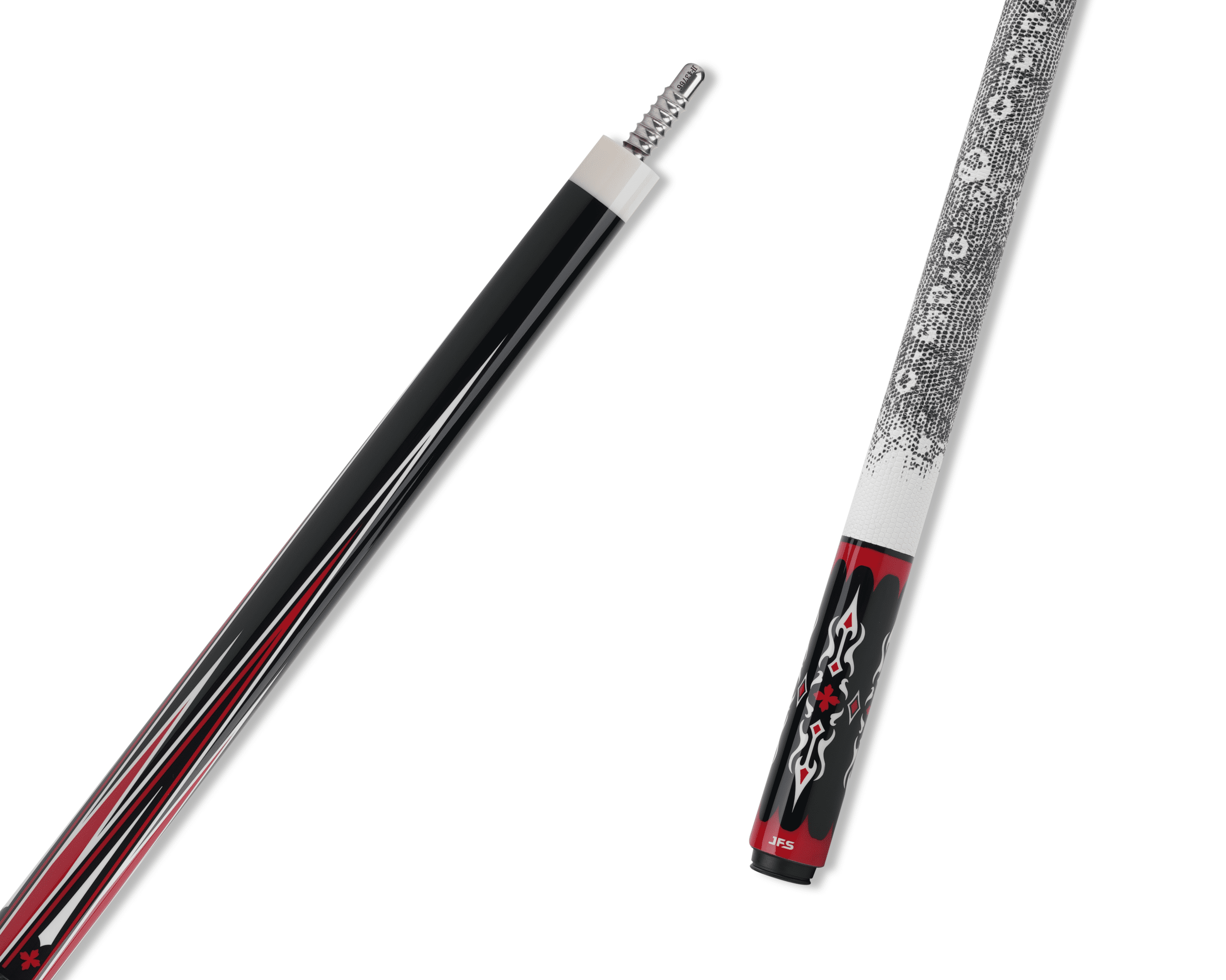 JFlowers Dante 2 Pool Cue - White Lizard Wrap