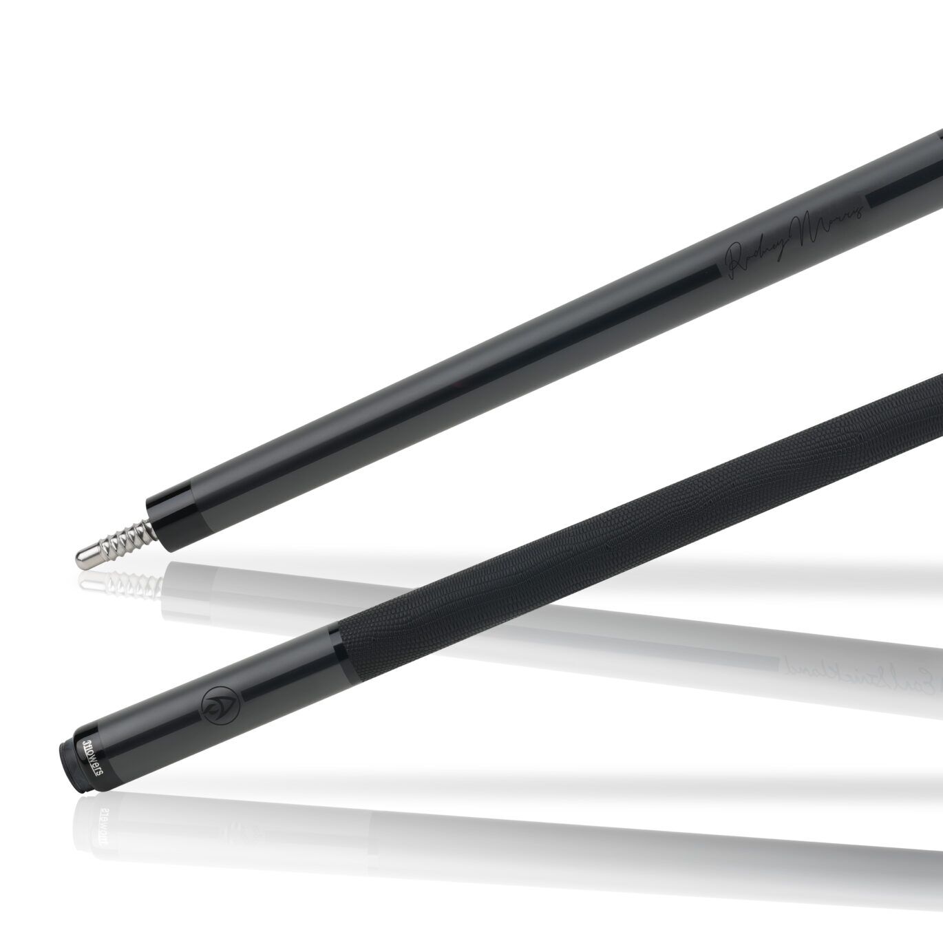 JFlowers Rodney Morris Legends Cue - Grey, Black Lizard Wrap - Image 2