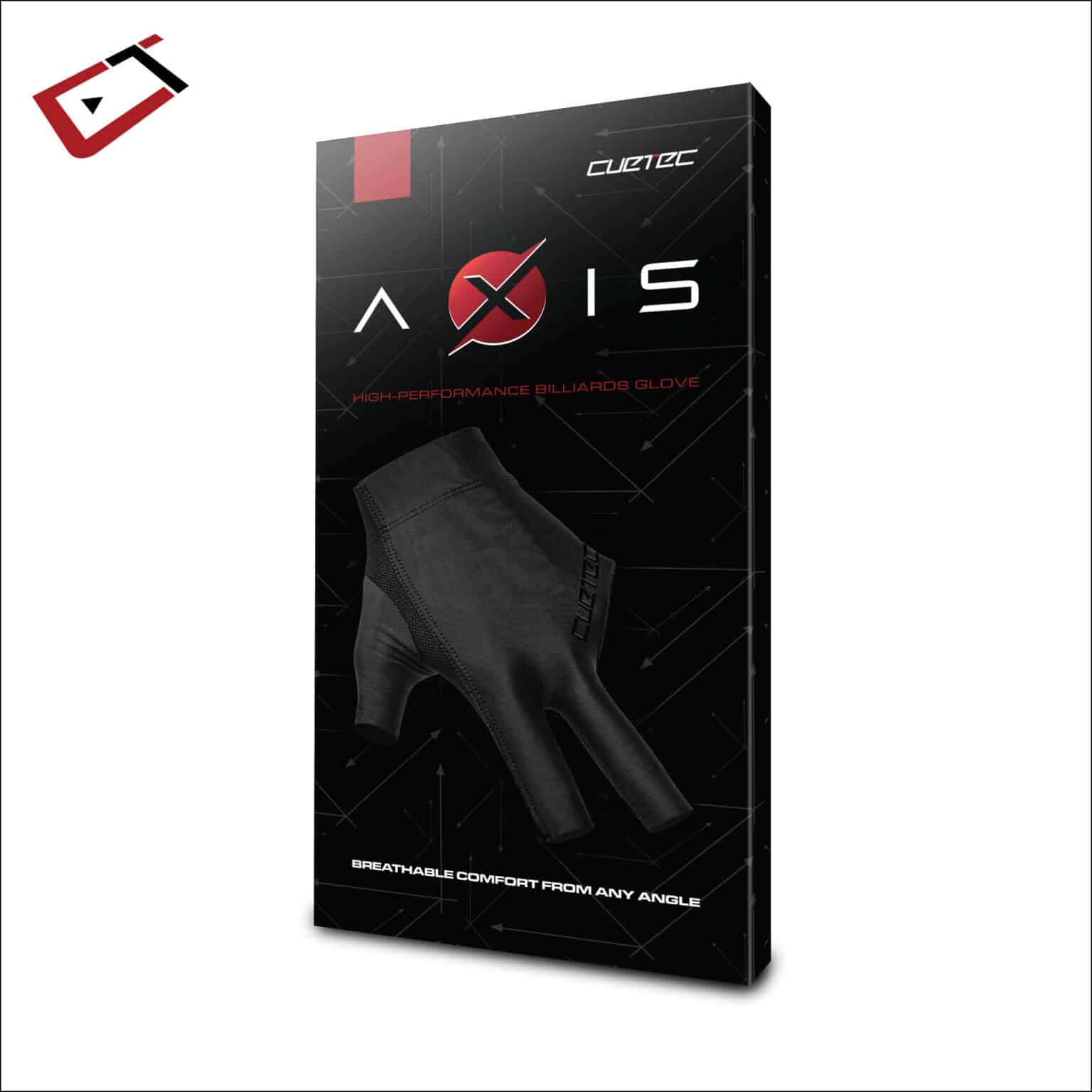 Cuetec Axis Glove Noir - Right Hand Bridge
