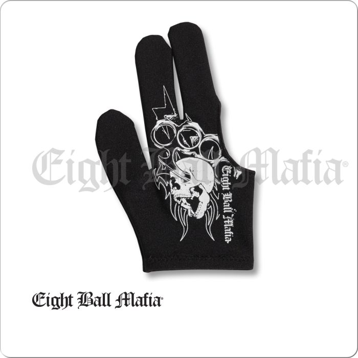 Eight Ball Mafia Brass Knuckles BGREBM01 bridge hand glove detail.