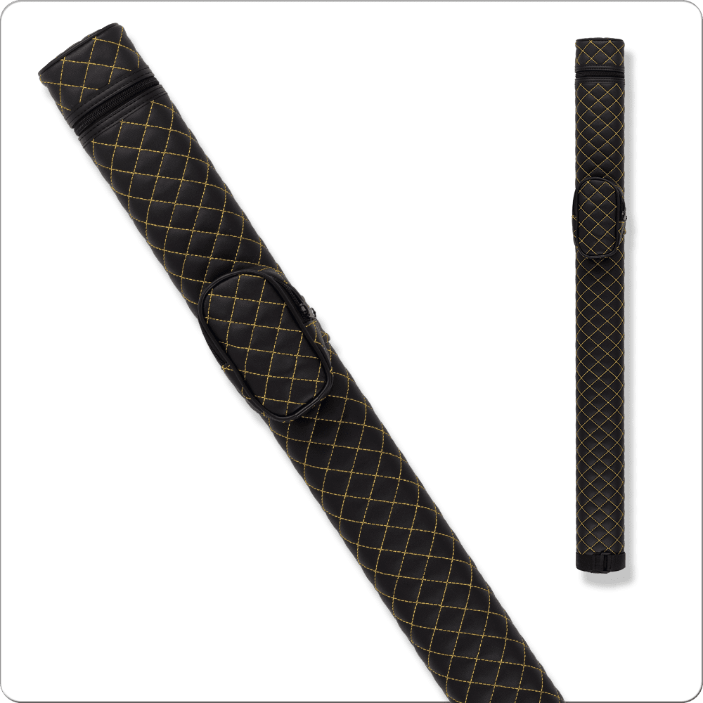 Action ACVA11 1x1 hard cue case – black and gold billiard case.