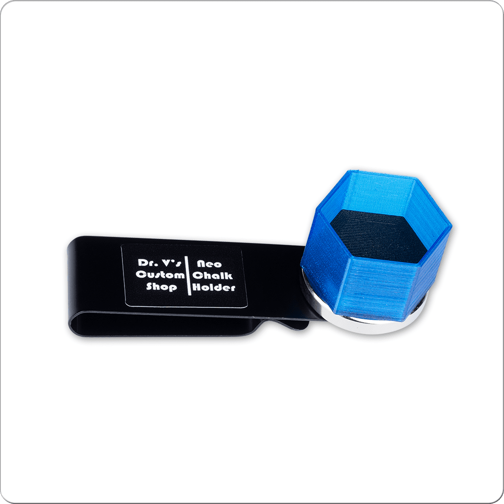 Dr. V’s Neo Magnetic Chalker – Hexagon chalk holder for pool cues